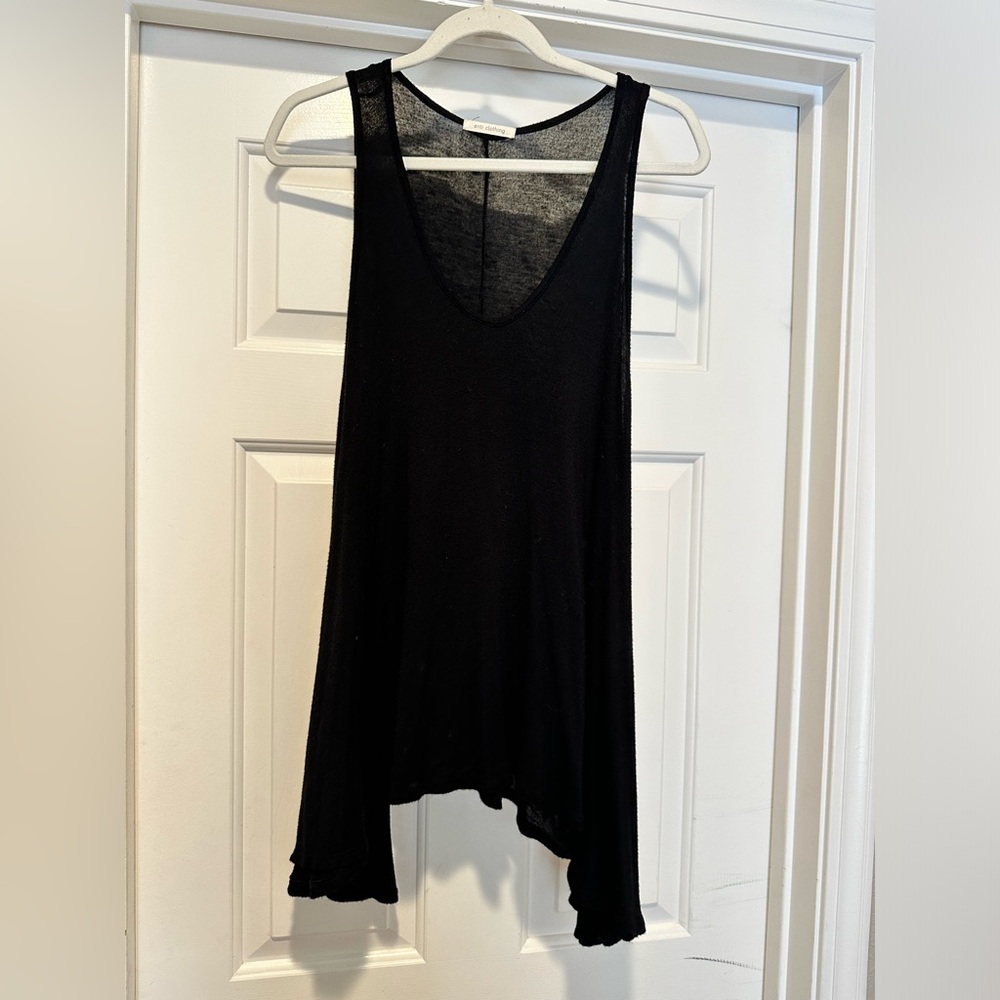 Black Sleeveless Women's Top Enti Clothing Brand